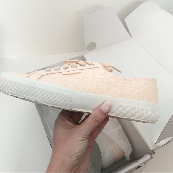 SUPERGA 2750 Synth Crocodile Embossed Sneakers 41 - Picture 5 of 11